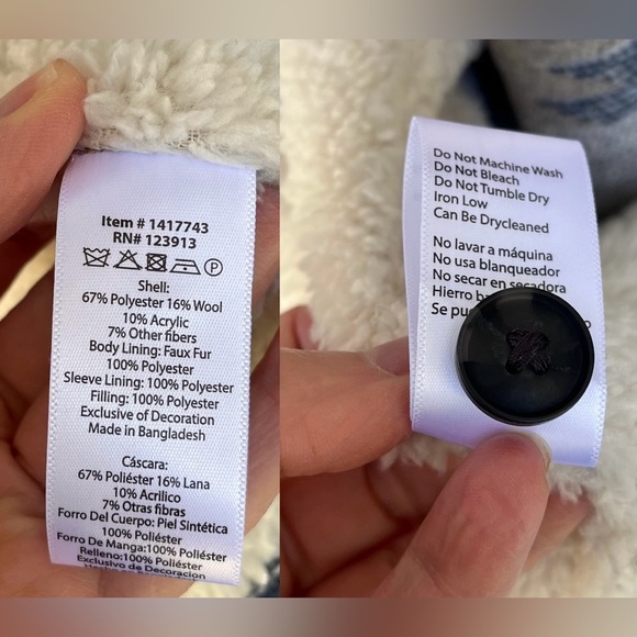 Jachs New York Men’s Aztec Sherpa Lined Button Down Shirt Jacket Shacket Sz S - Picture 5 of 16